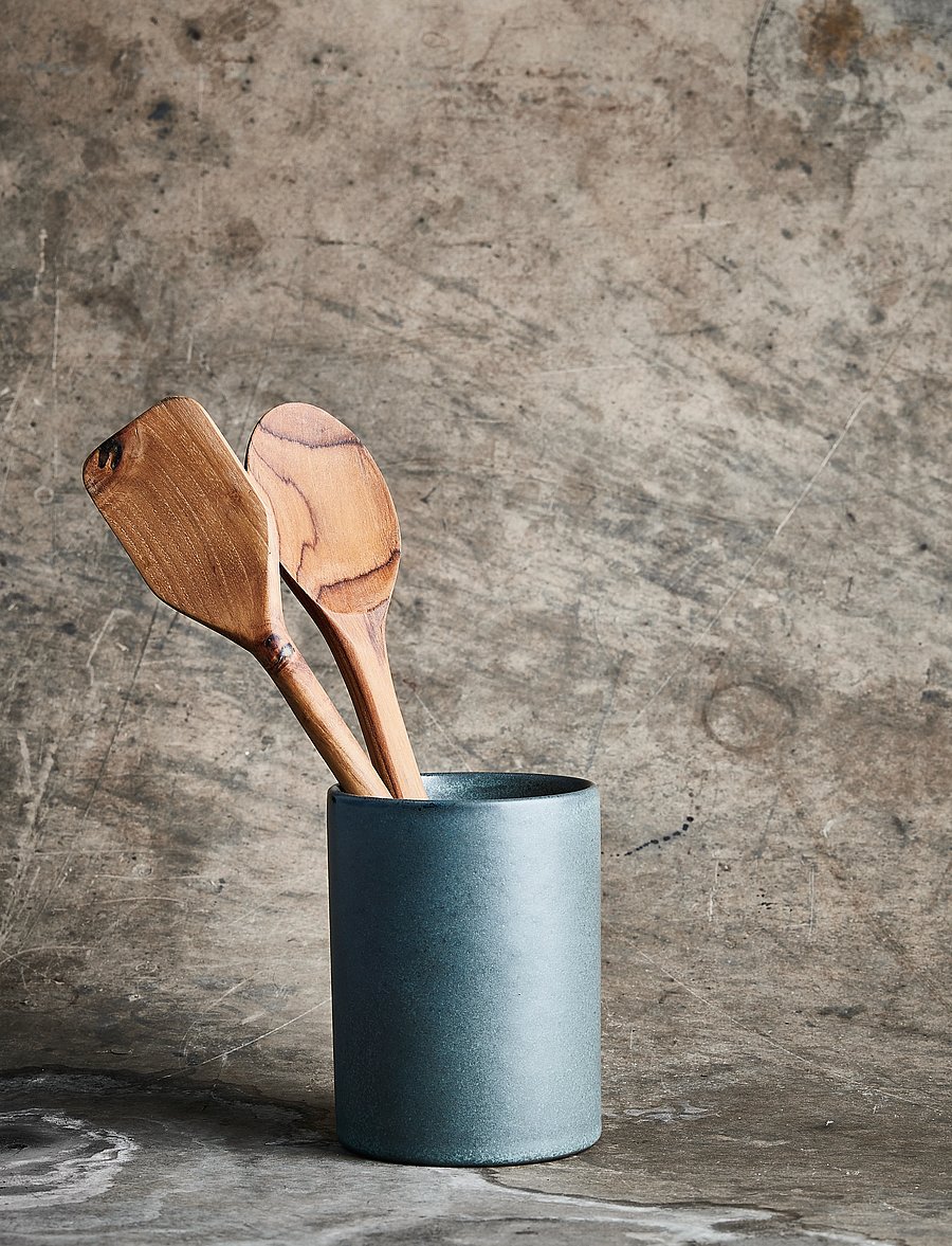 Aida - RAW Teak - palet/grydeske 2 dele sæt - servierlöffel - teakwood - 1