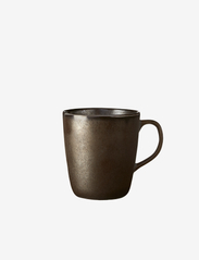 RAW Metallic Brown - wall mug w handle - BROWN