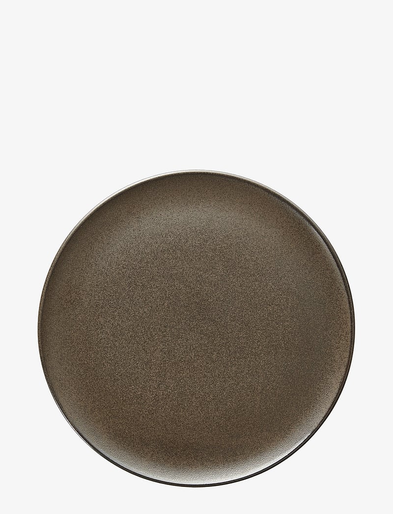 Aida - RAW Metallic Brown - frokost tallerken 1 stk 23 cm - frühstücksteller - brown - 1