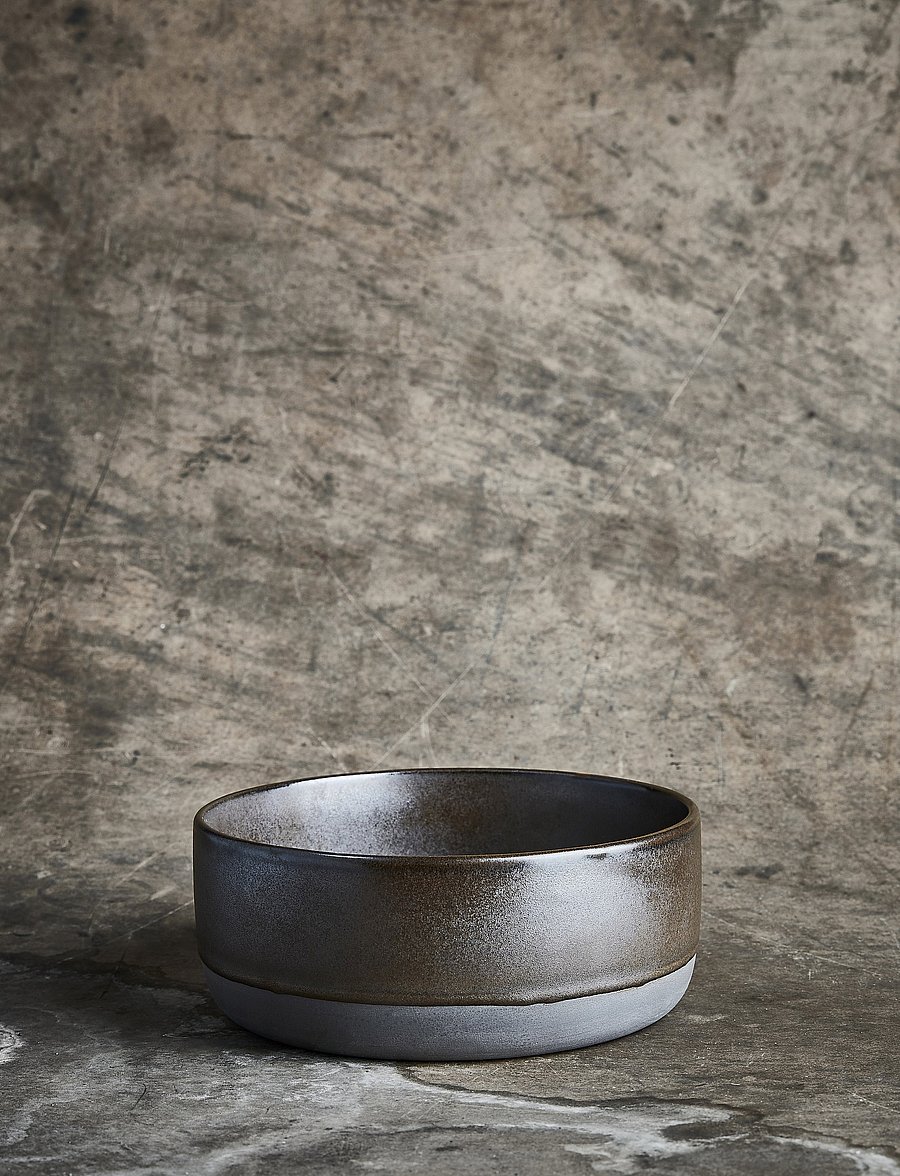 Aida - RAW Metallic Brown - bowl high - obstschalen - brown - 0