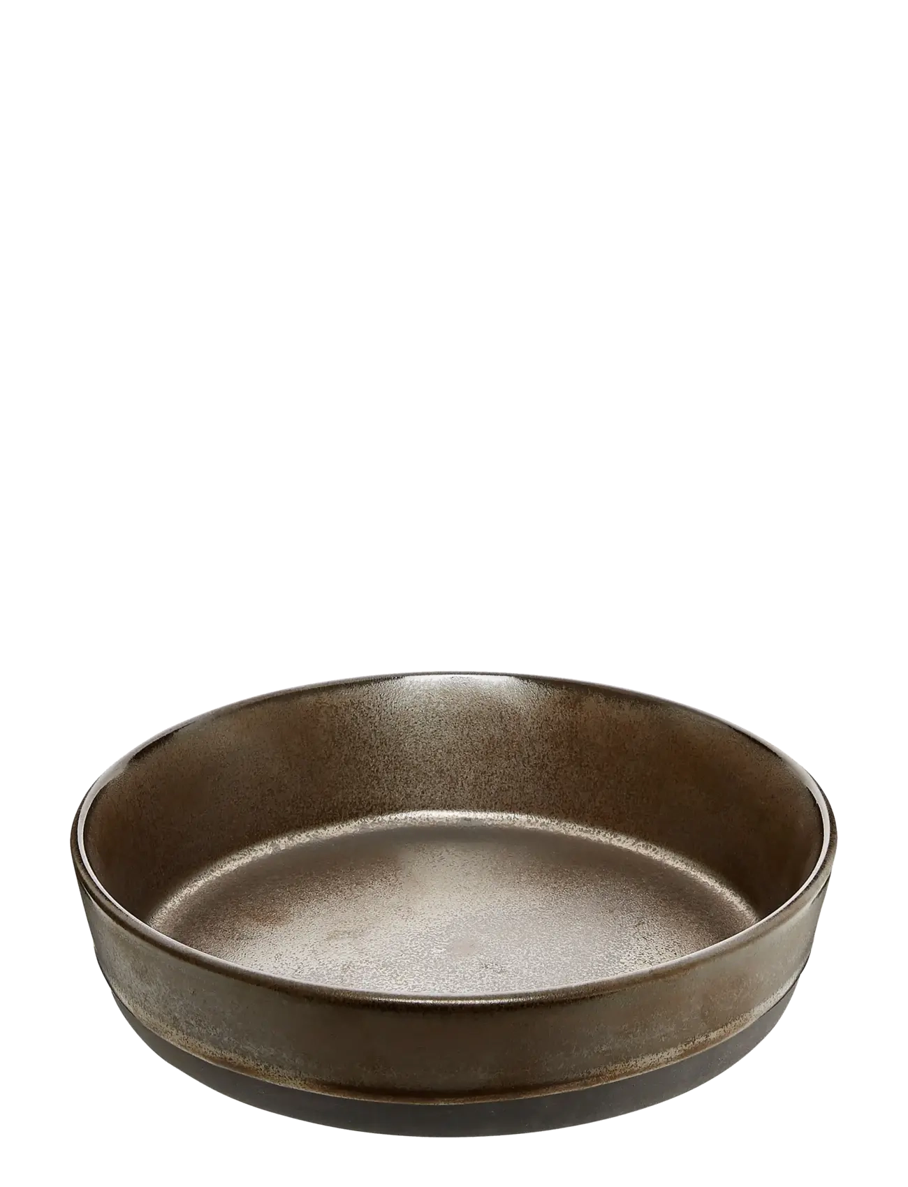 RAW Metallic Brown - suppe tallerken  1 stk d19,4 x h4,5 cm - BROWN