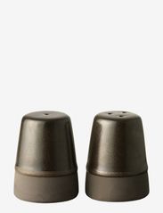 Aida - RAW Metallic Brown salt / pepper 1 set - salt- & peberbøsser - brown - 0