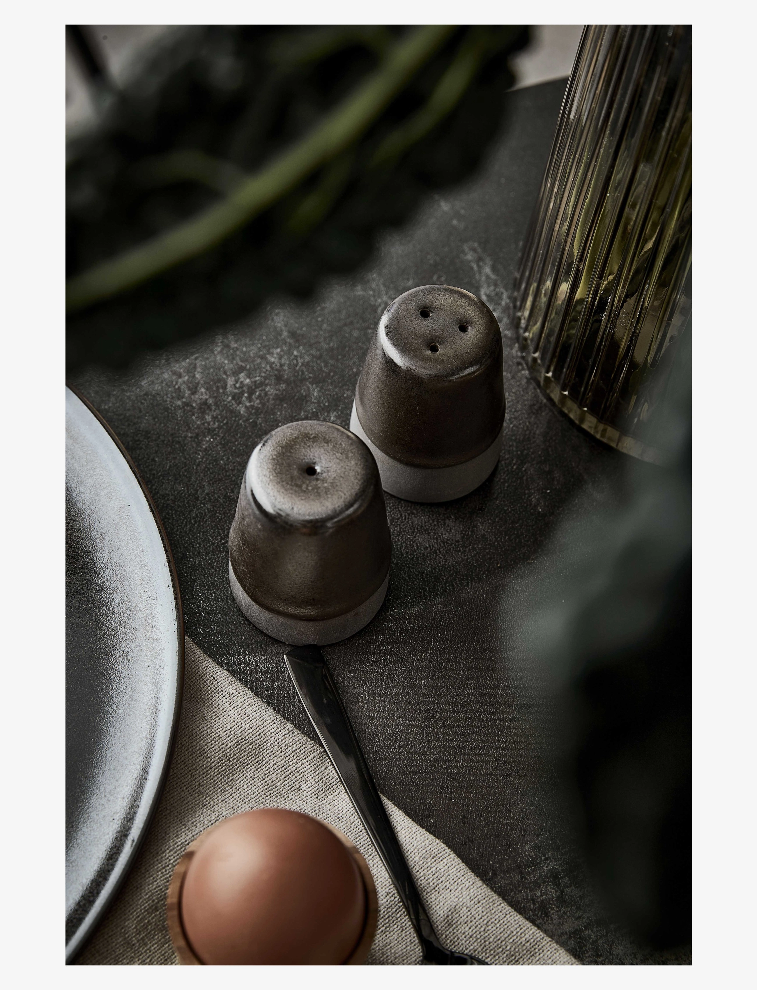 Aida - RAW Metallic Brown salt / pepper 1 set - salt & pepper grinders - brown - 3