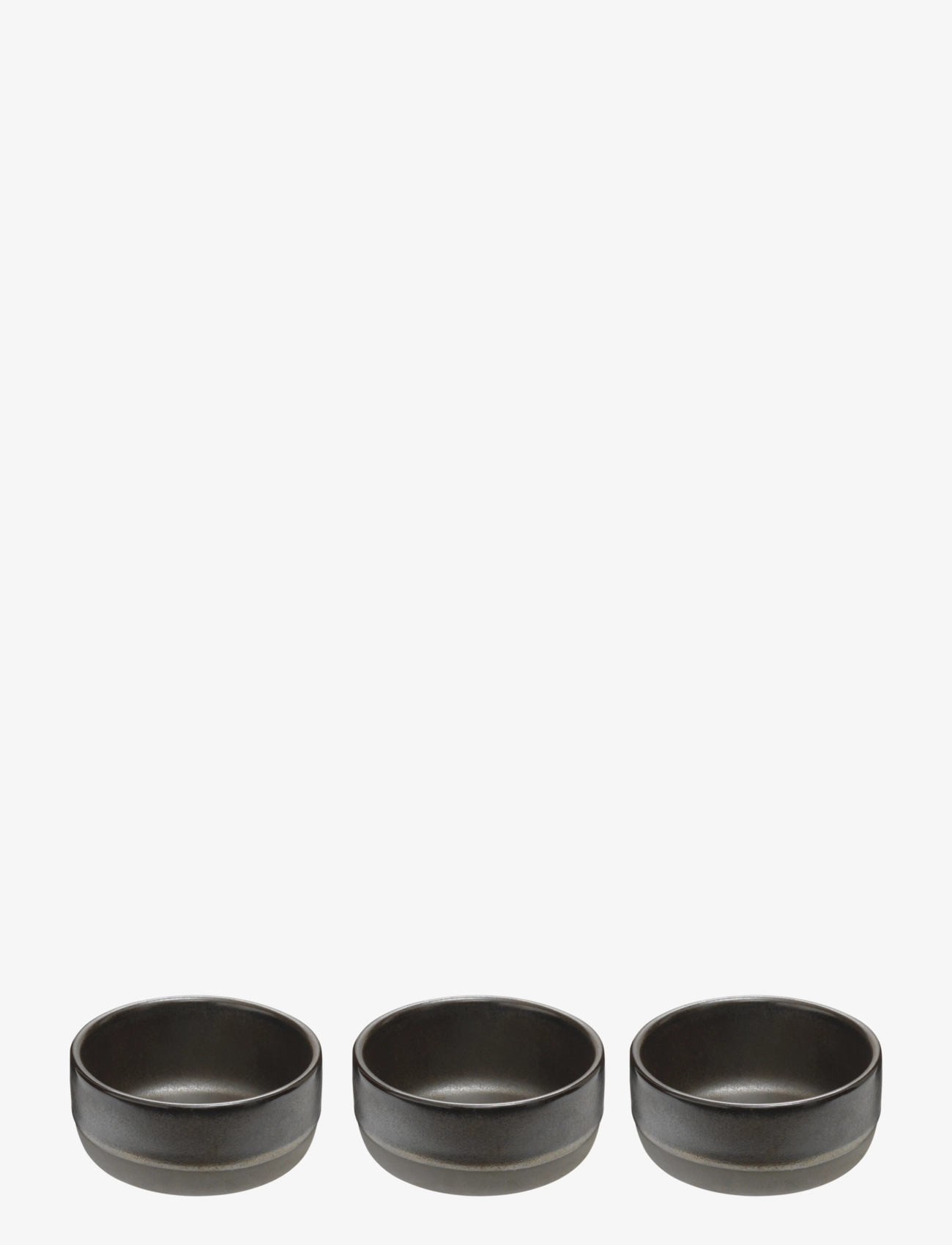 Aida - RAW Metallic Brown - 3-pack small bowl - brown - 0