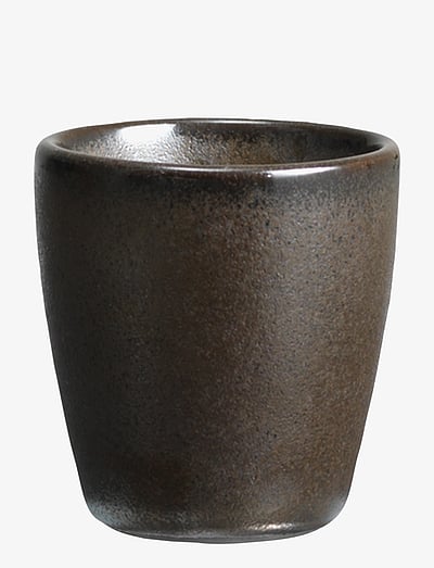 Aida RAW Metallic Brown - æggebæger 1 stk d5 x h5,3 cm - Æggebægre - BROWN / brown
