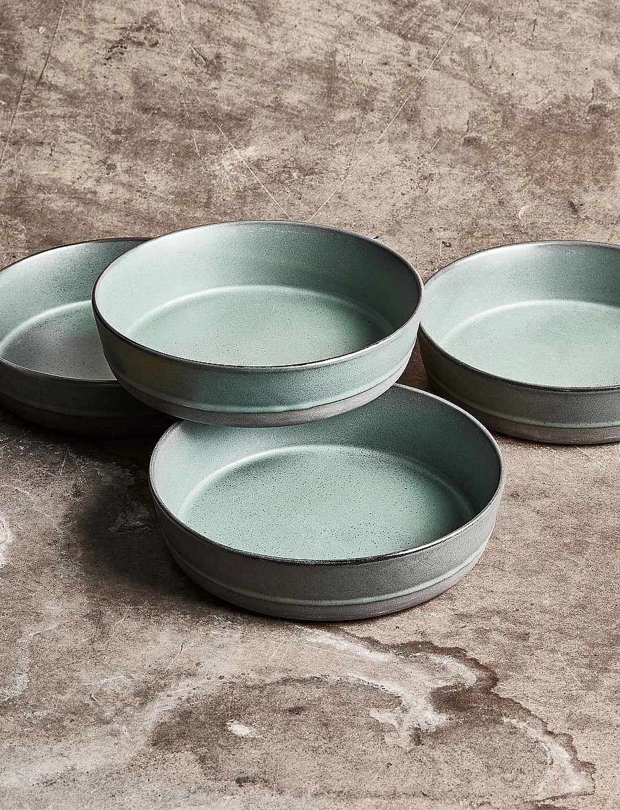 Aida - RAW Northern Green - suppe tallerken 1 stk d19,4 x h4,5 cm - servierschalen - green - 0