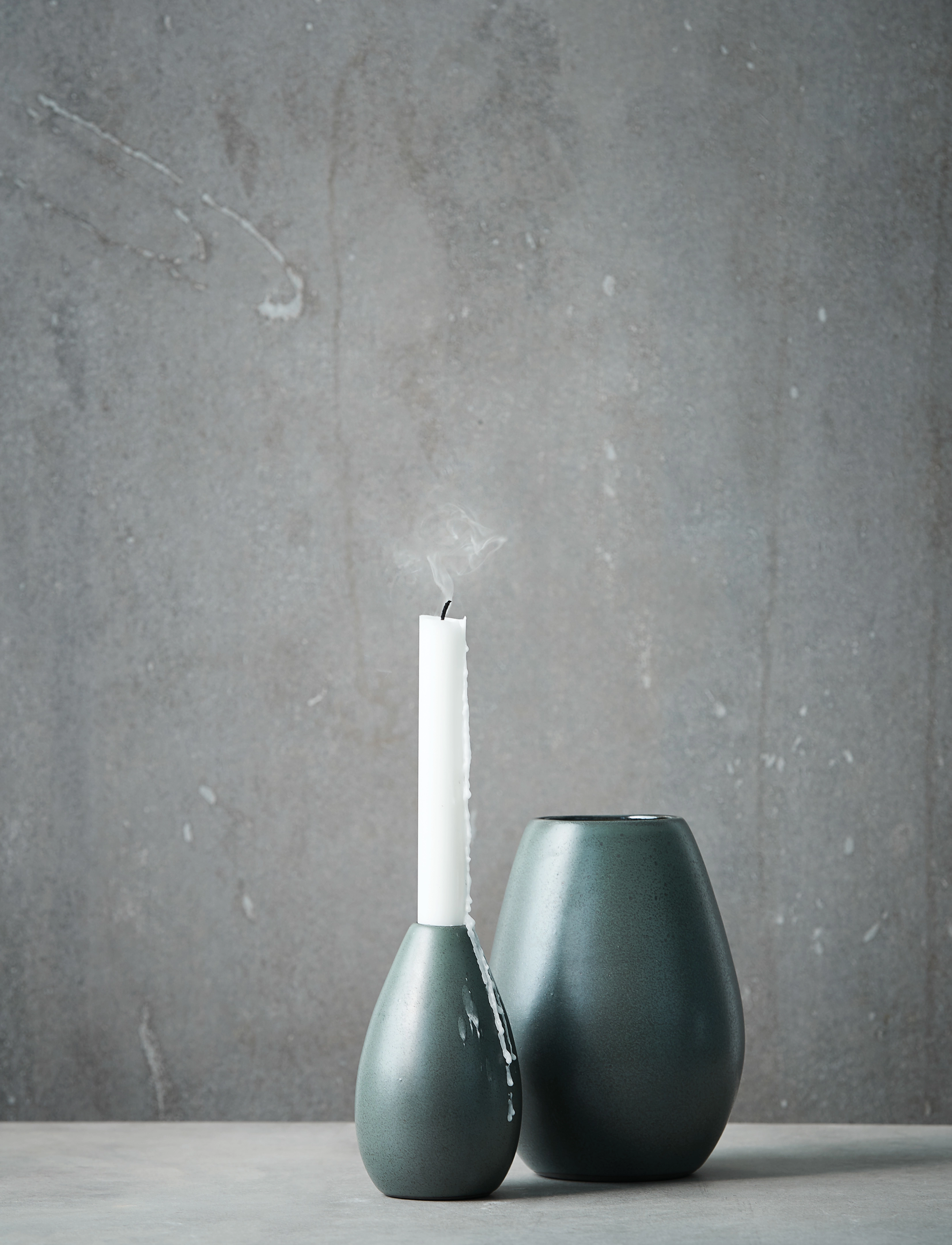 Aida - RAW Northern Green - vase  1 stk d8xh18,5 cm - laveste priser - green - 1