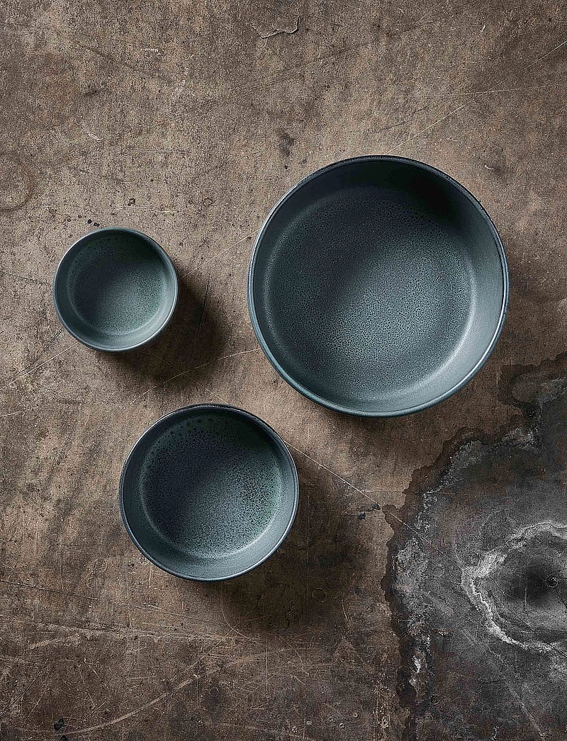 Aida - RAW Northern Green - skålesæt 3 dele d19,5 x h8 cm + d13,5xh6 cm + d9,5xh4,5 cm 24 cl gaveæske - osta hinna alusel - green - 1