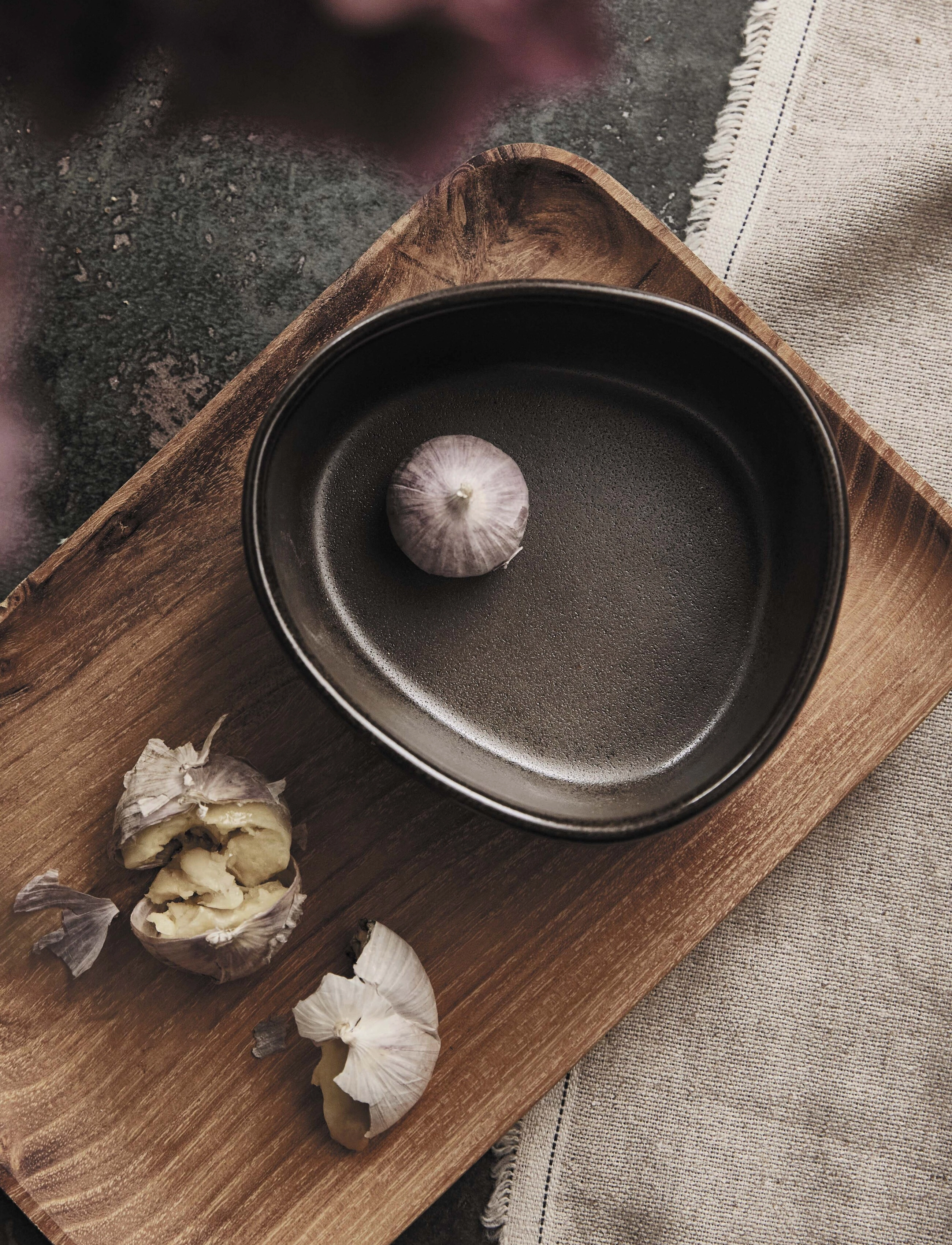 Aida Raw Organic Metallic Brown, One Size, Bowls, Braun - Breakfast Homeware