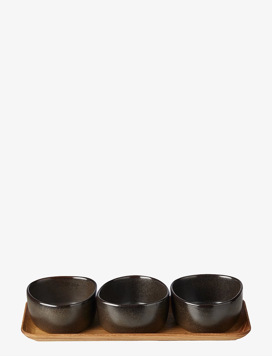 Aida - RAW Metallic Brown bowl - servierschalen - brown - 1