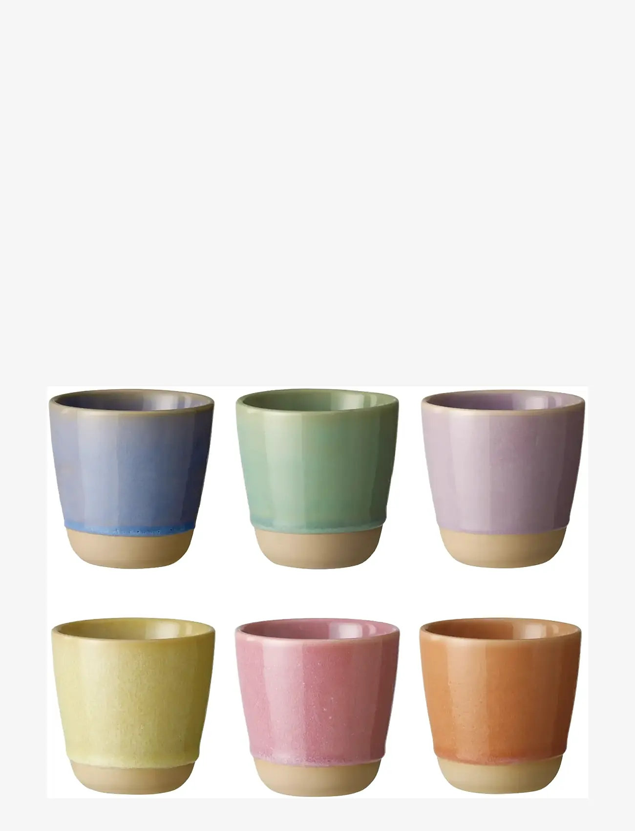 Aida - RAW colour - single wall mug  30 cl 6 pack  6 pcs - kaffetassen - multi-coloured - 1