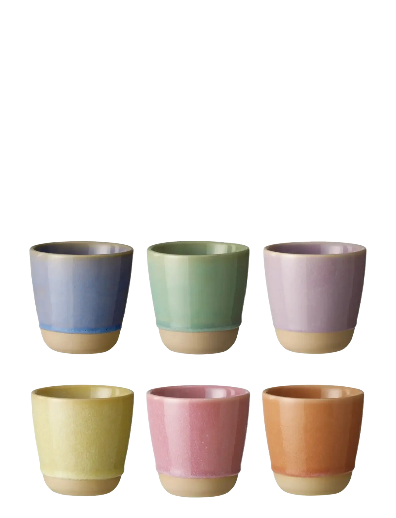 Aida RAW colour - single wall mug  30 cl 6 pack  6 pcs - Krus & Kopper - MULTI-COLOURED / multi