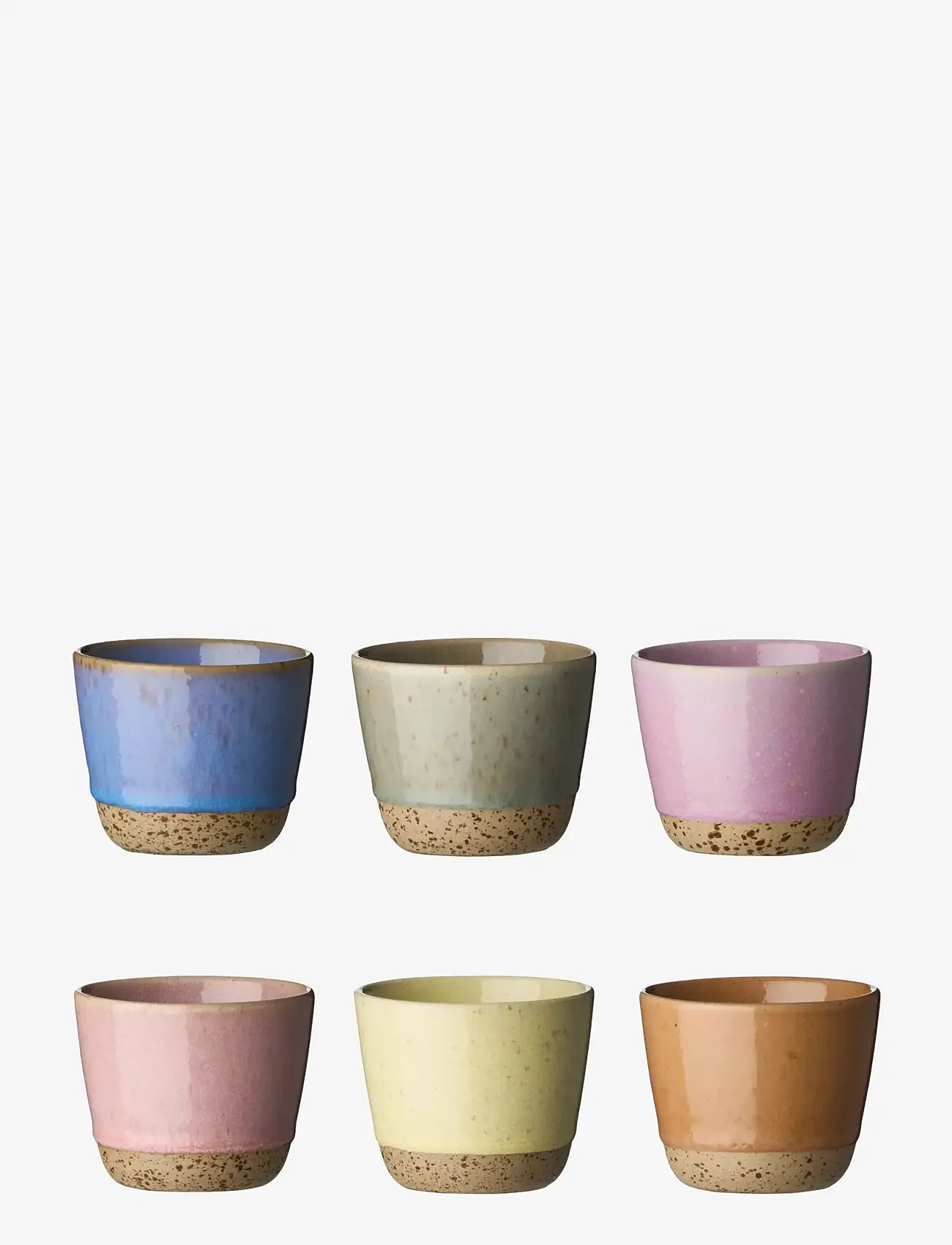 Aida - RAW colour - krus u hank 20 cl. 6 pak miix - kaffekopper - multi - 1