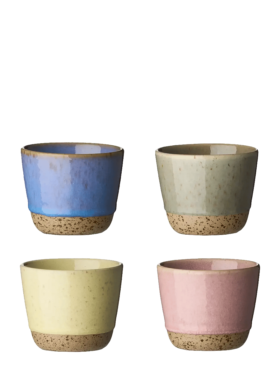 Aida - RAW Colour Mug Without Handle 4-pack - kaffetassen - multi-coloured - 1