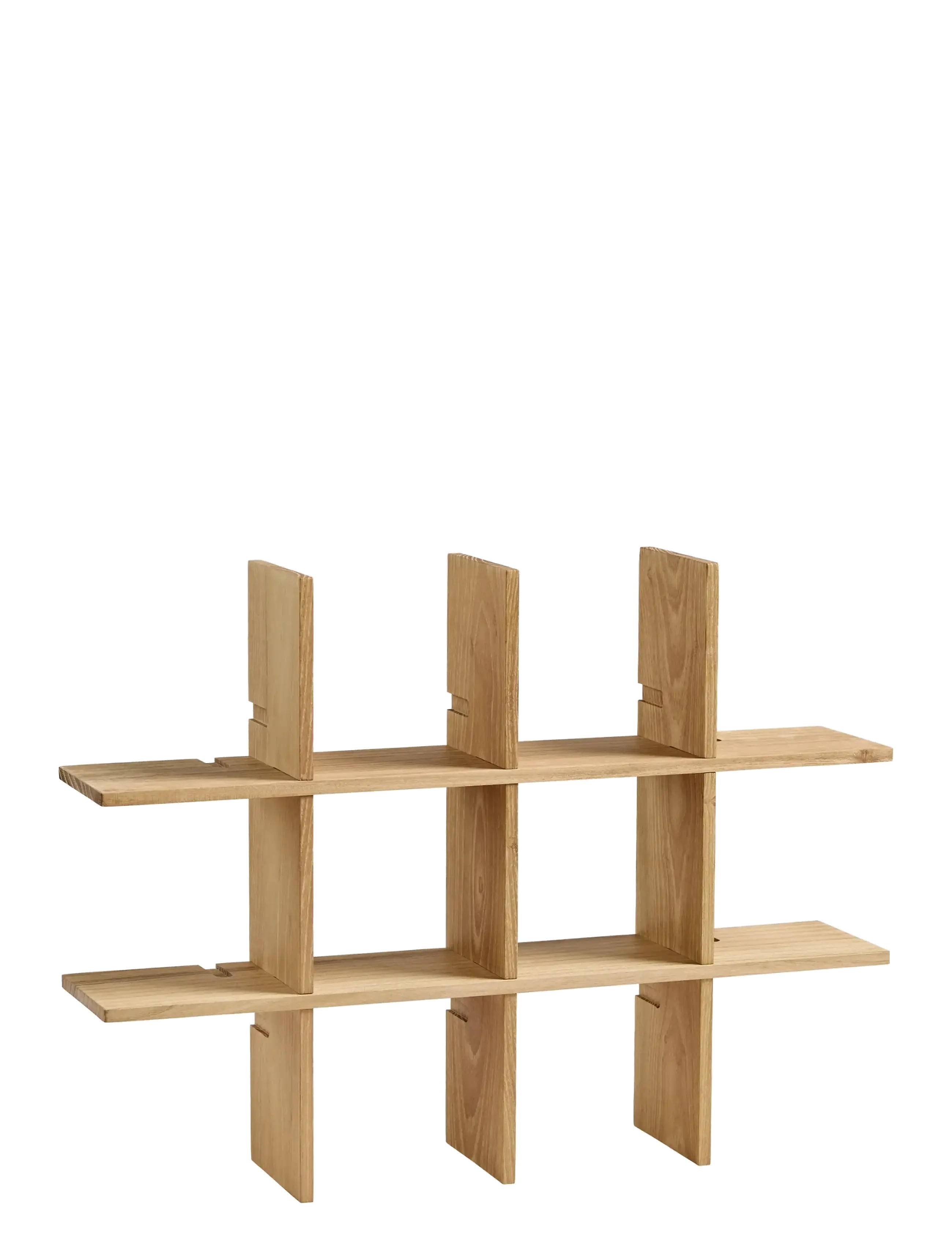 Aida RAW Teak - reol 46.5*34.6*10cm 2 x 46.5*10*0.8 + 3 x 34.6*10*0.8cm - Hjemmekontor - TEAK / natural