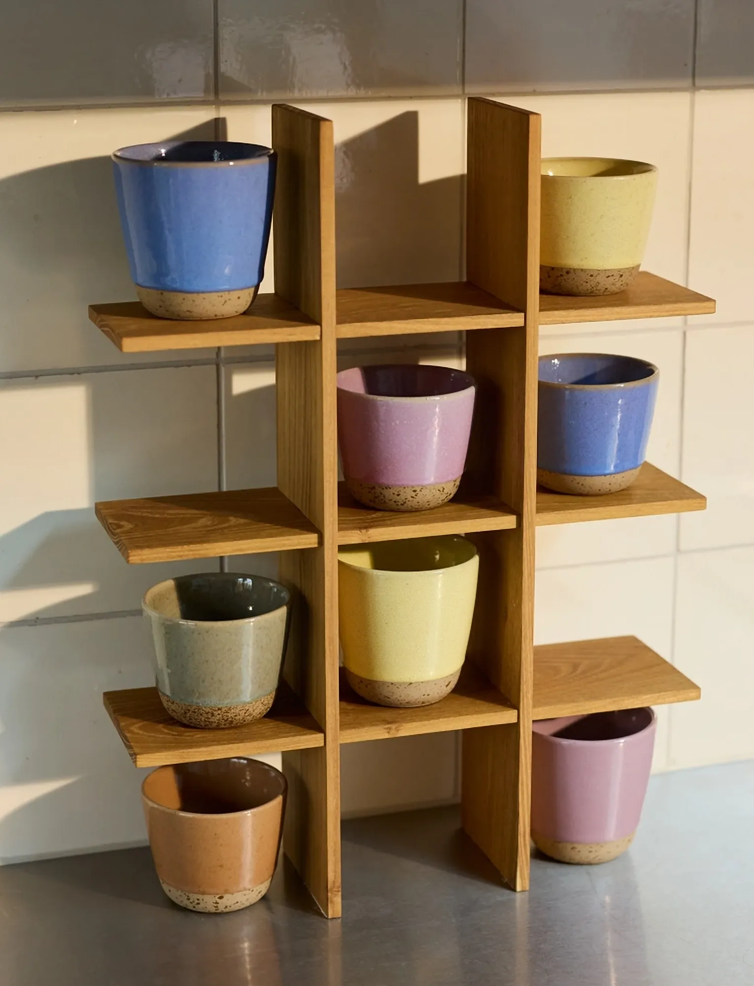 Aida - RAW Teak - reol 46.5*34.6*10cm 2 x 46.5*10*0.8 + 3 x 34.6*10*0.8cm - organiser - teak - 3