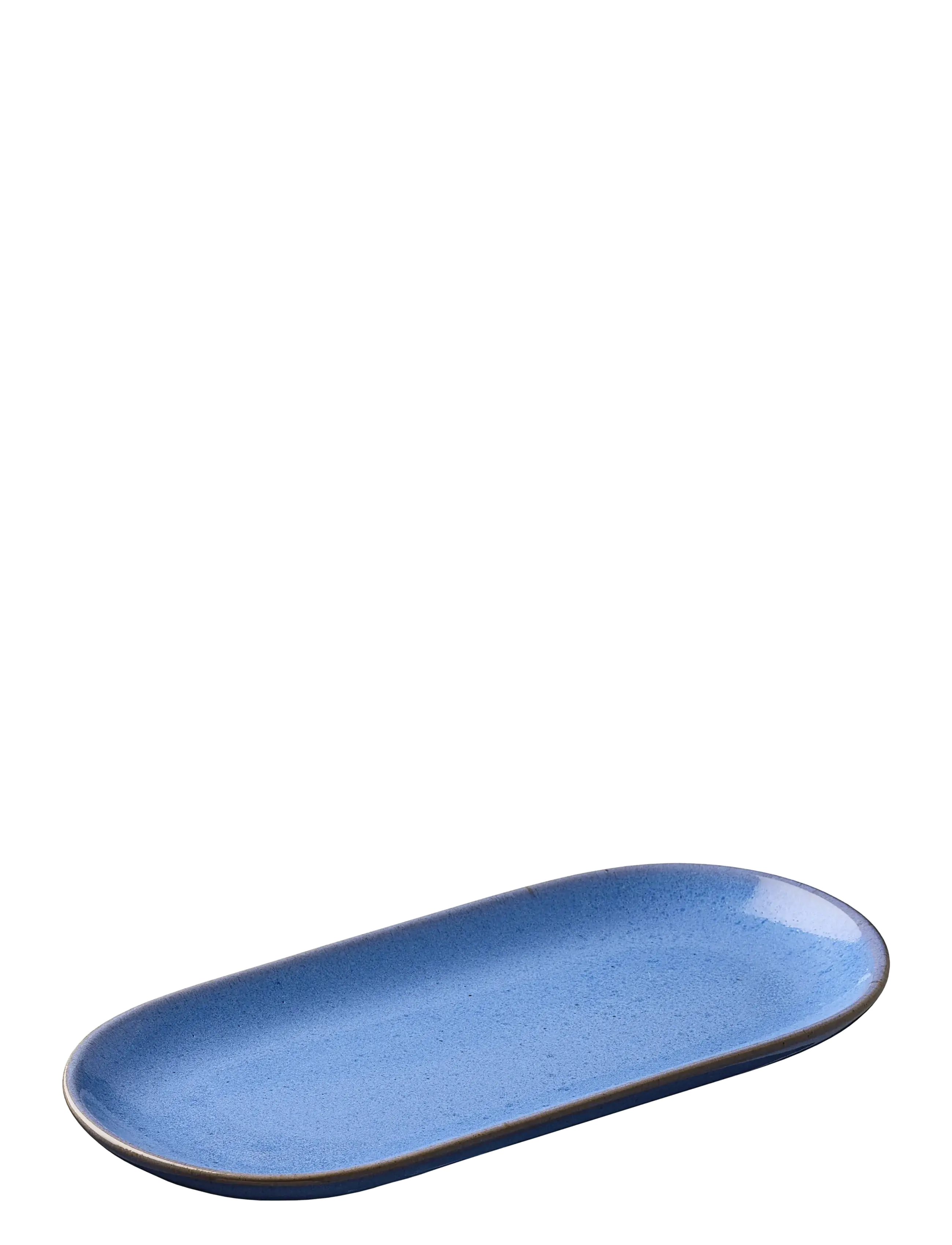 Aida - RAW Colour - oval tall. Blueish 25x12x1,5 cm. - serving platters - blueish - 2
