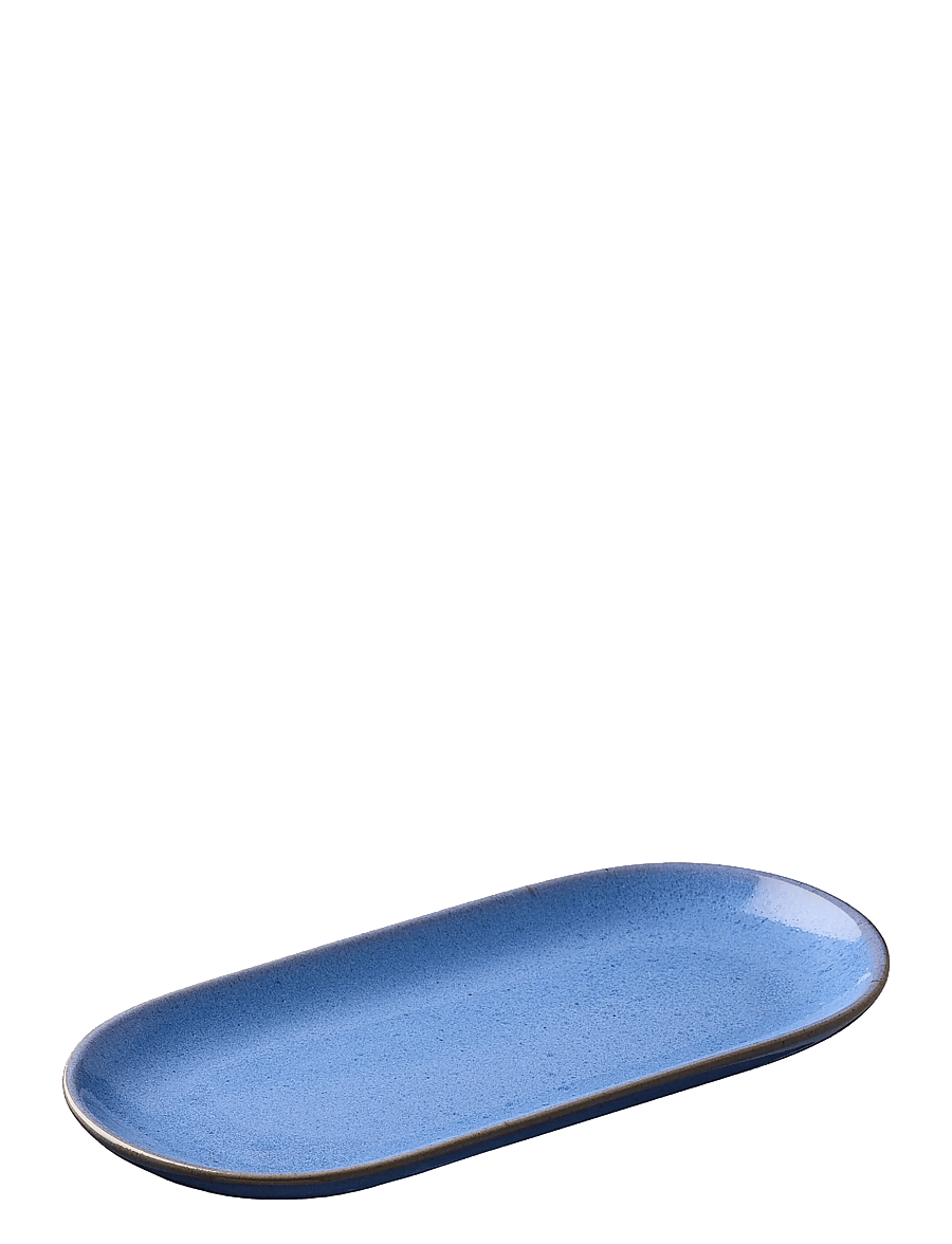 Aida - RAW Colour - oval tall. Blueish 25x12x1,5 cm. - servierplatten - blueish - 2
