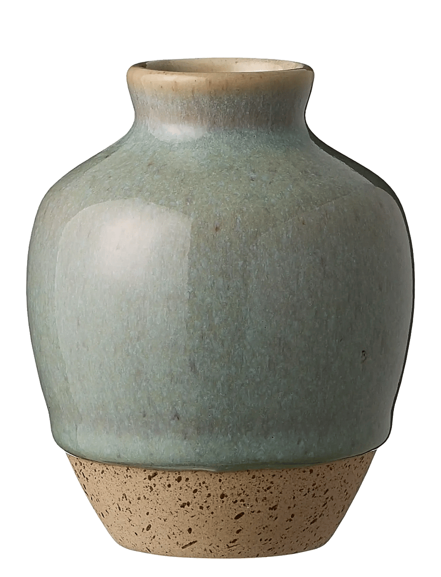 Aida - RAW Colour - vase Greenish H10 cm. - vasen - greenish - 1