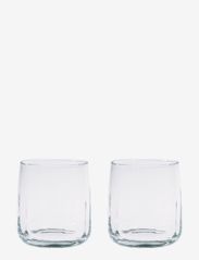 søholm sonja - waterglass clear 30 cl facet pattern 2 pcs g - CLEAR
