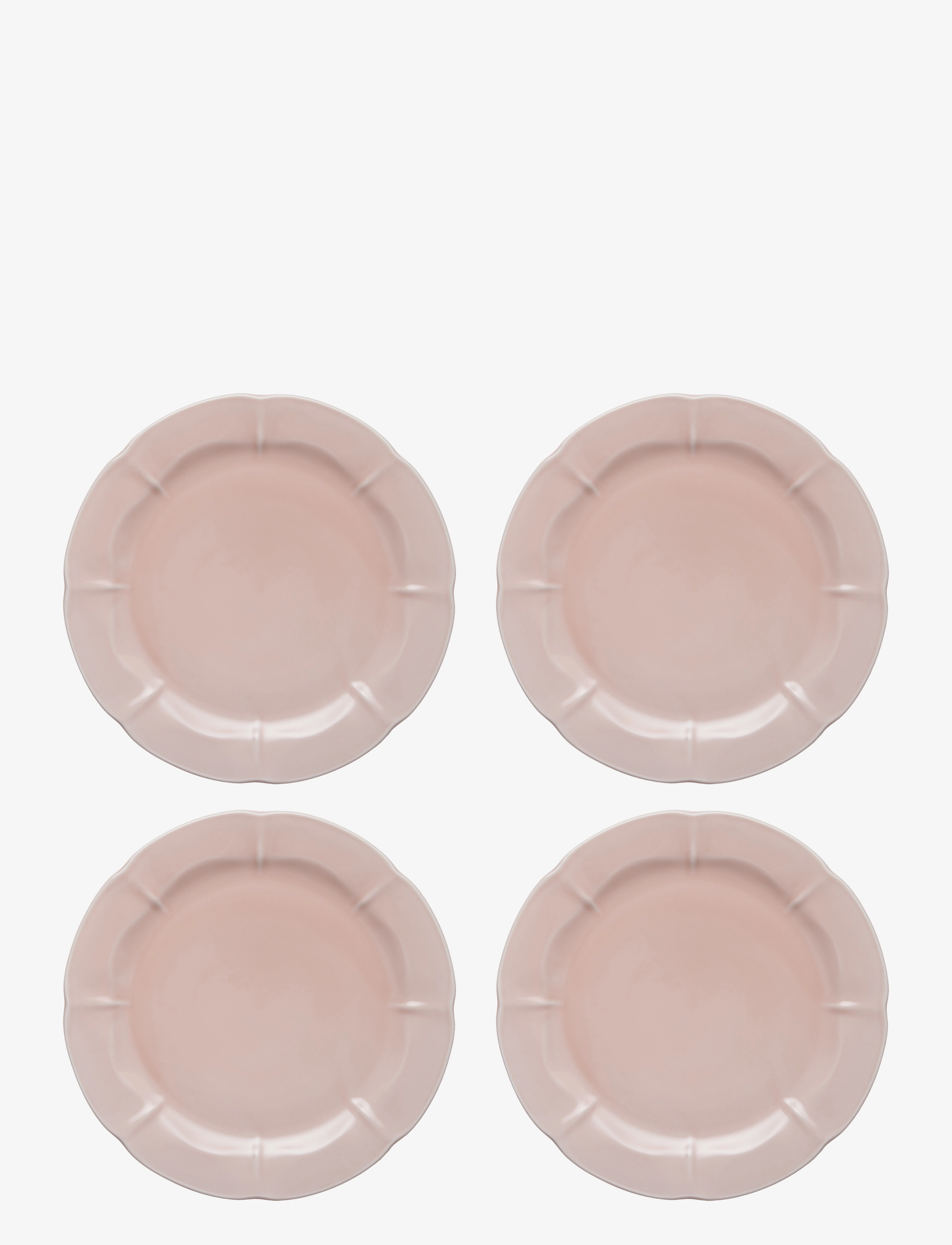 Aida SØHOLM Solvej  dinner plate 4 pcs - Plates - SOFT PINK / pink/rose