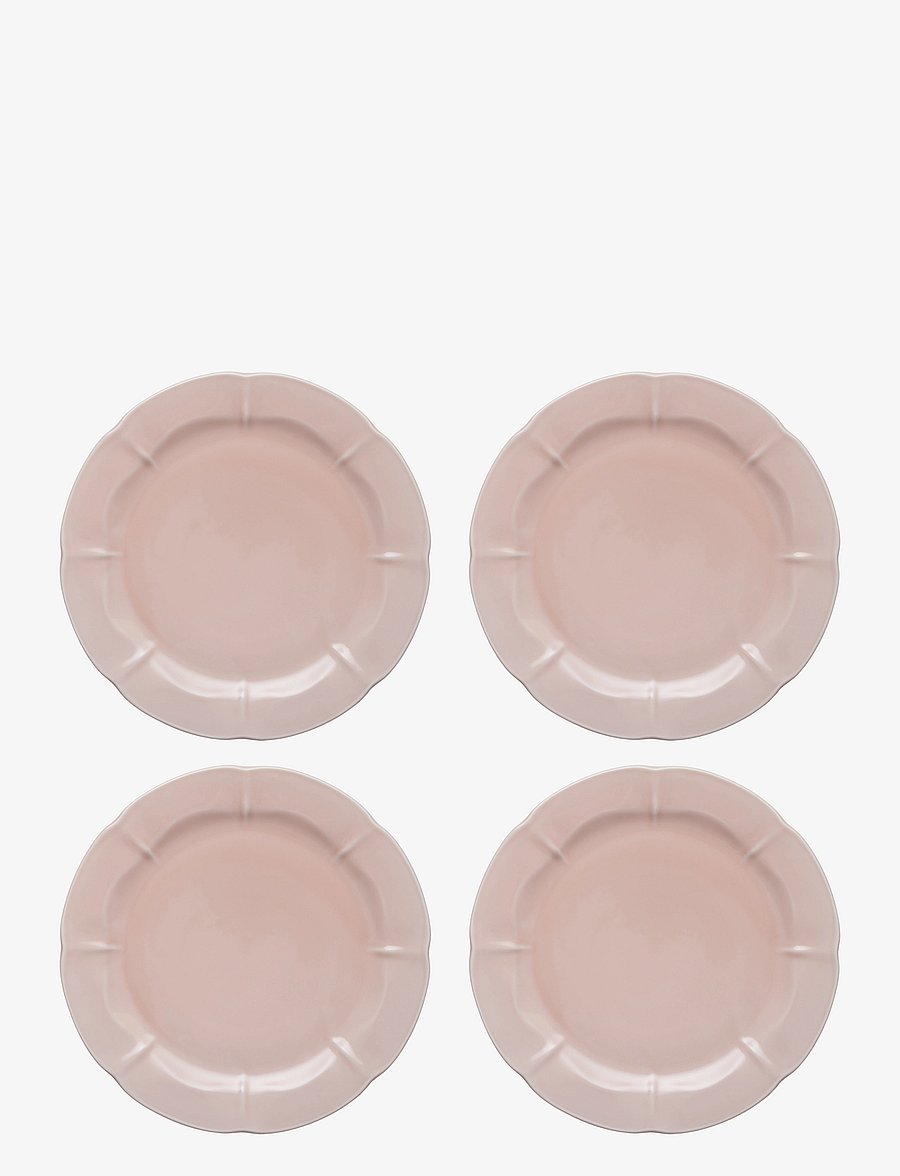 Aida - SØHOLM Solvej dinner plate 4 pcs - speiseteller - soft pink - 0