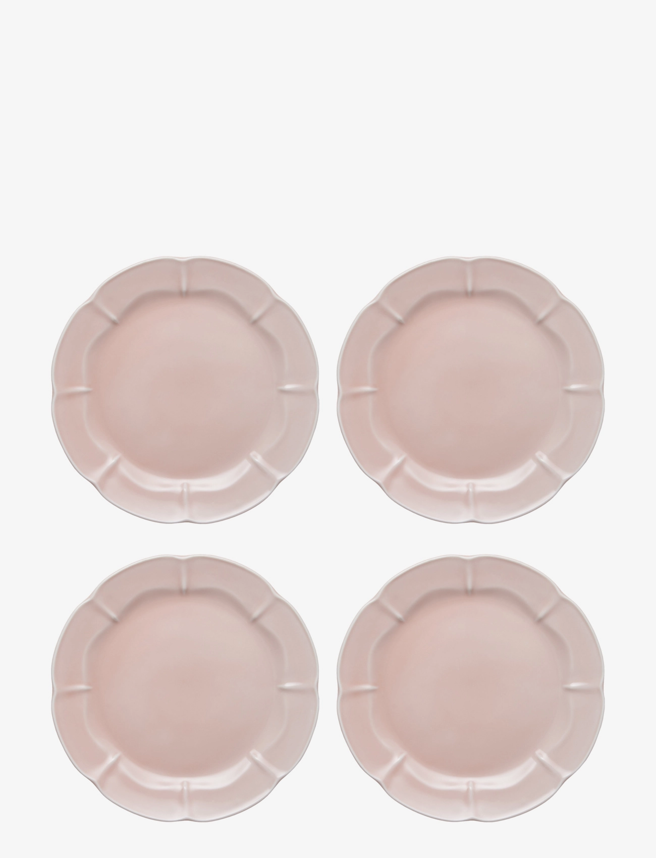 Aida SØHOLM Solvej  lunch plate 4 pcs - Tableware sets - SOFT PINK / pink/rose