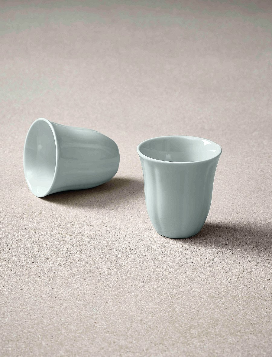 Aida - Søholm Solvej Mug Without Handle 4-pack - kaffetassen - powder blue - 0
