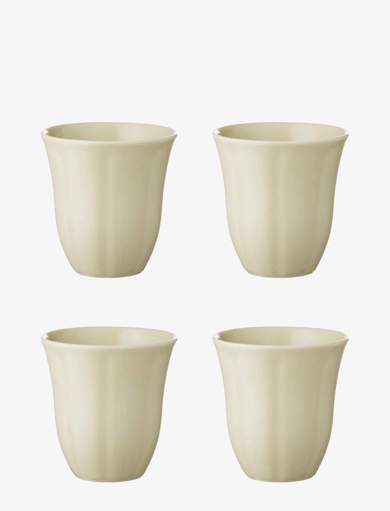 Aida SØHOLM Solvej  mug w/o handle 4 pcs - Muggar & Koppar - CREAMY SAND / yellow