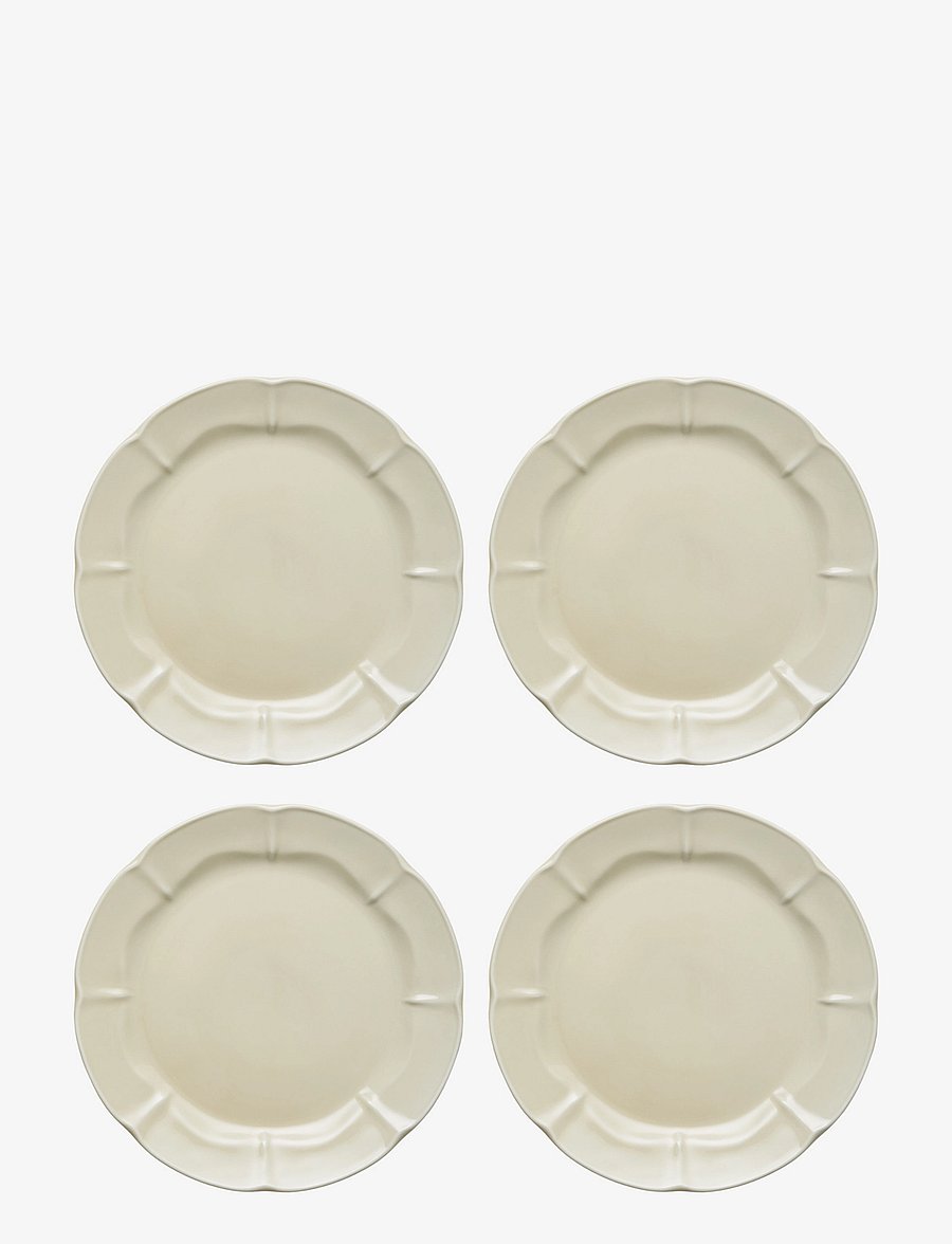 Aida - SØHOLM Solvej lunch plate 4 pcs - geschirrsets & geschirrservice - creamy sand - 1