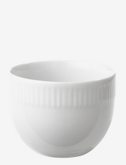 relief sugar bowl white porcelain - WHITE