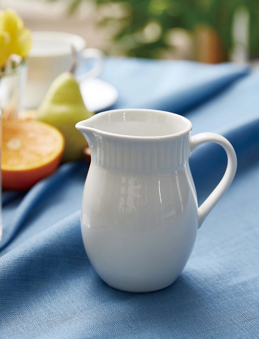 Aida - Relief - mælkekande porcelæn white 1 stk 0,2 L - milchkännchen - white - 3
