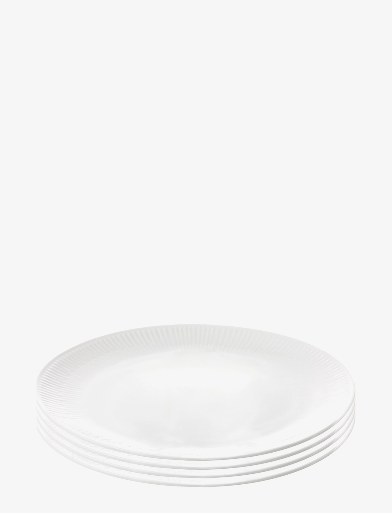 AIDA Relief - Dessert Tallerken Porcelæn Weiß 4 Stk 20 Cm Gaveæske Weiß - Ø 20 CM - Unisex
