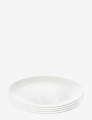 relief - white dessert plate - WHITE