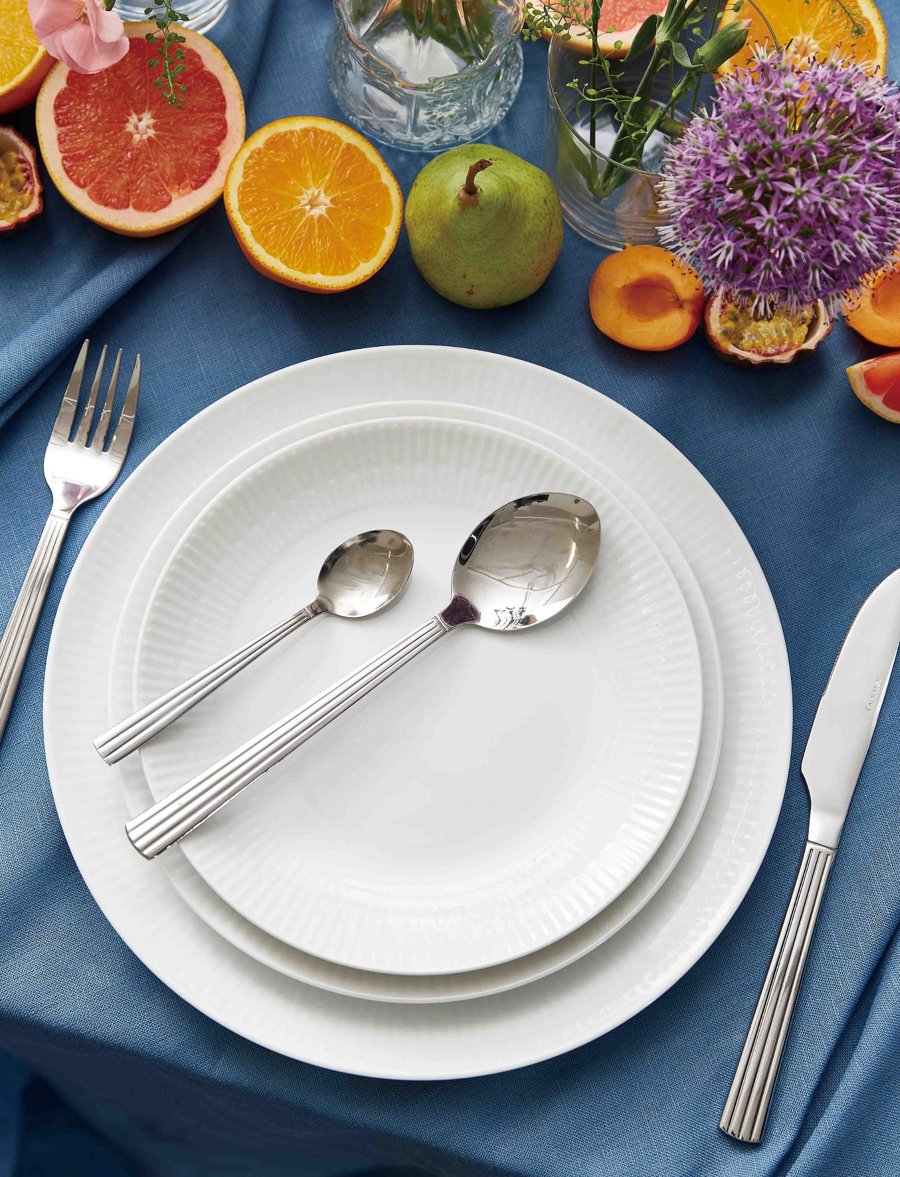 Aida - Relief - dessert tallerken porcelæn white 4 stk  20 cm  gaveæske - laveste priser - white - 3