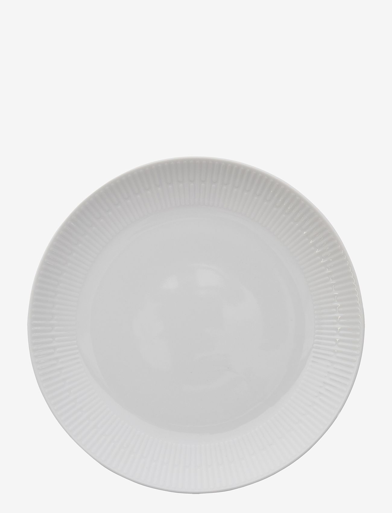 Aida - relief - white dinner plate - white - 1