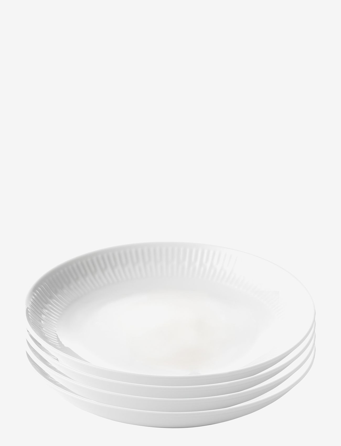 Aida - Relief - suppe tallerken porcelæn white 4 stk  22 cm gaveæske - supitaldrikud - white - 1