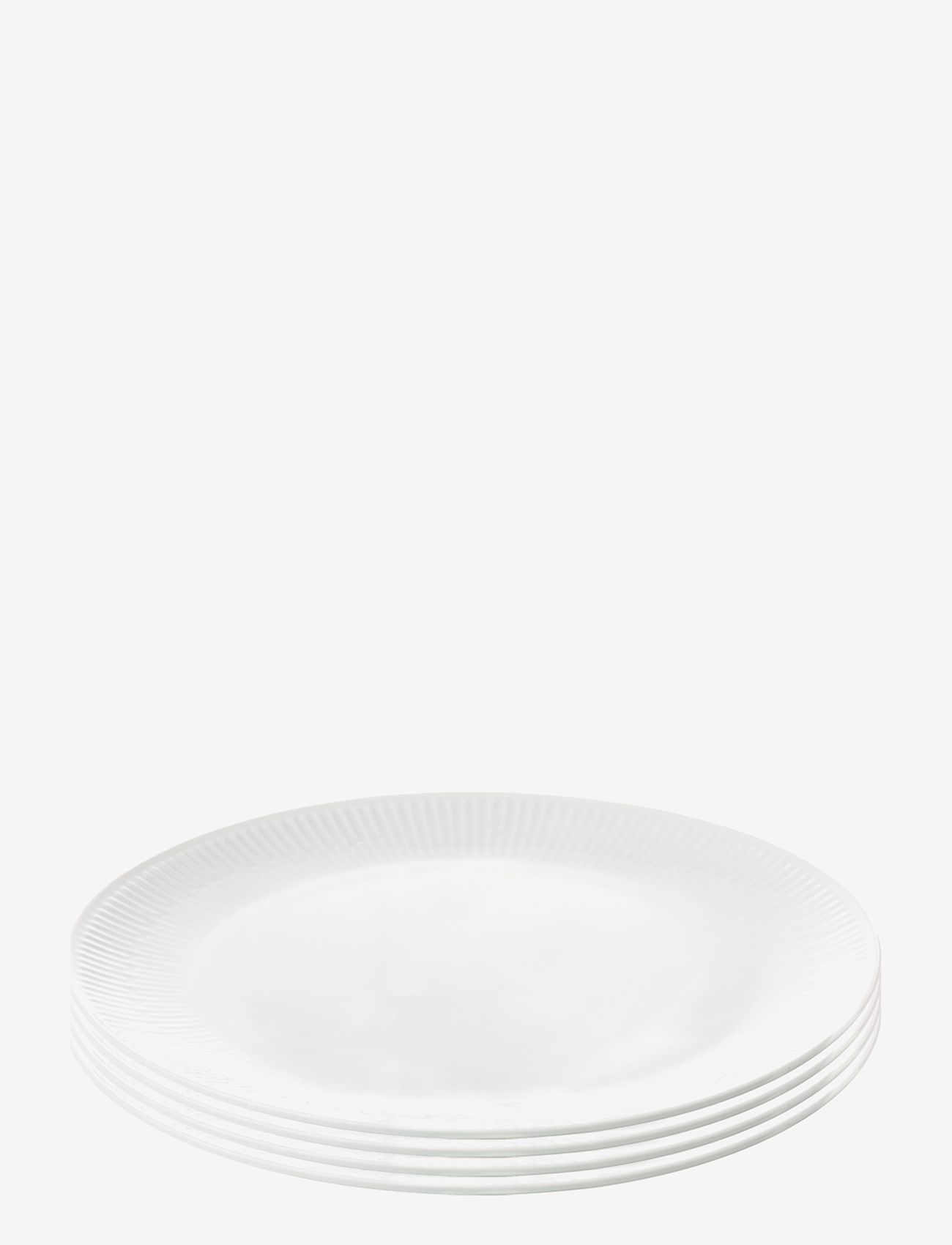 Aida - relief - white lunch plate - white - 0