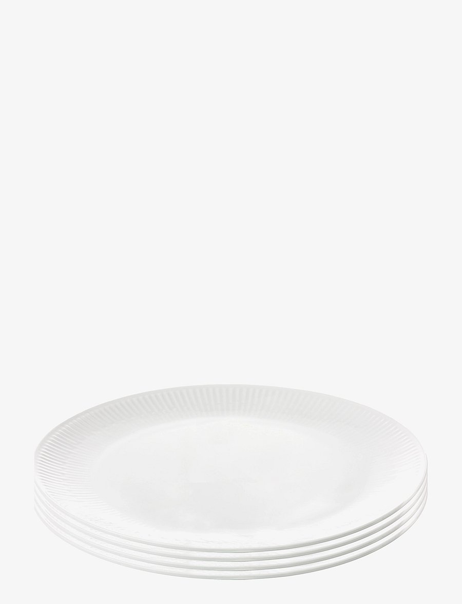Aida - relief - white lunch plate - white - 0