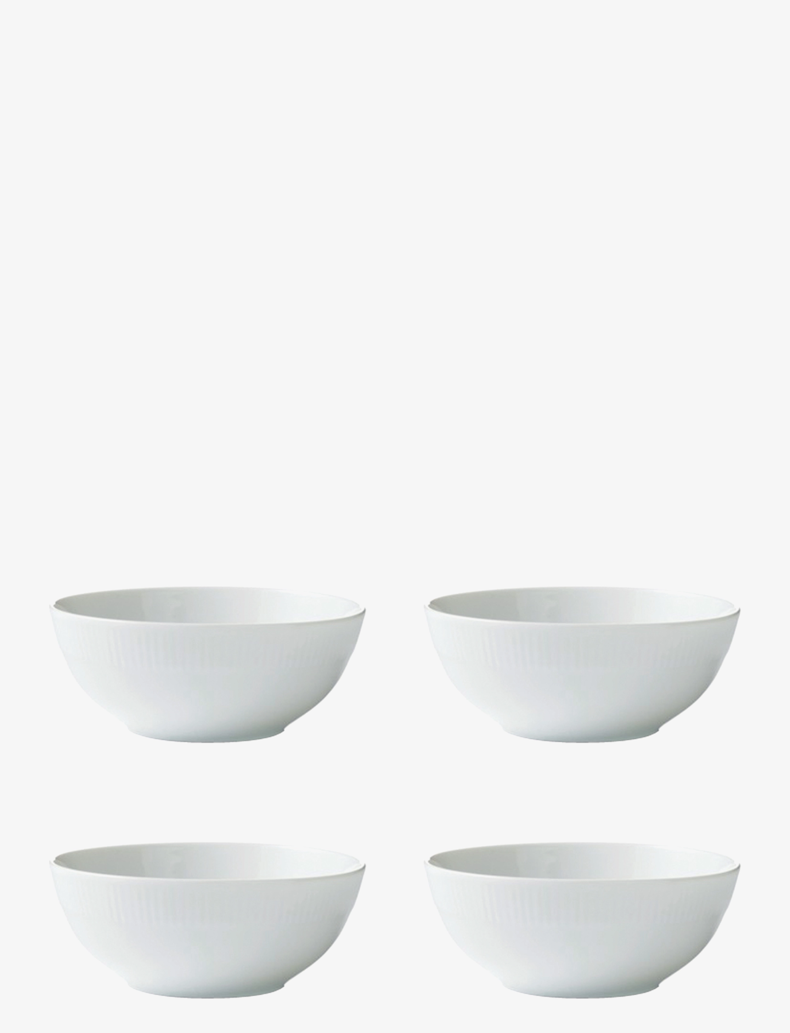 AIDA Relief - Skål Porcelæn Weiß 4 Stk 14 Cm Gaveæske Weiß - One Size - Unisex