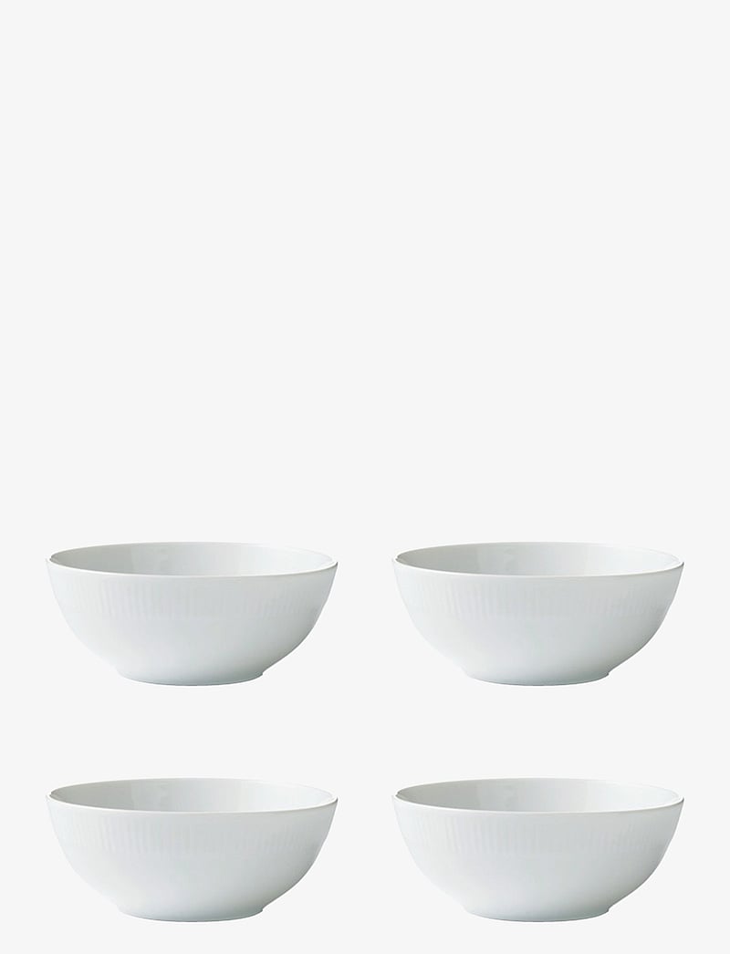 Aida - Relief - skål porcelæn white 4 stk 14 cm gaveæske - servierschalen - white - 1