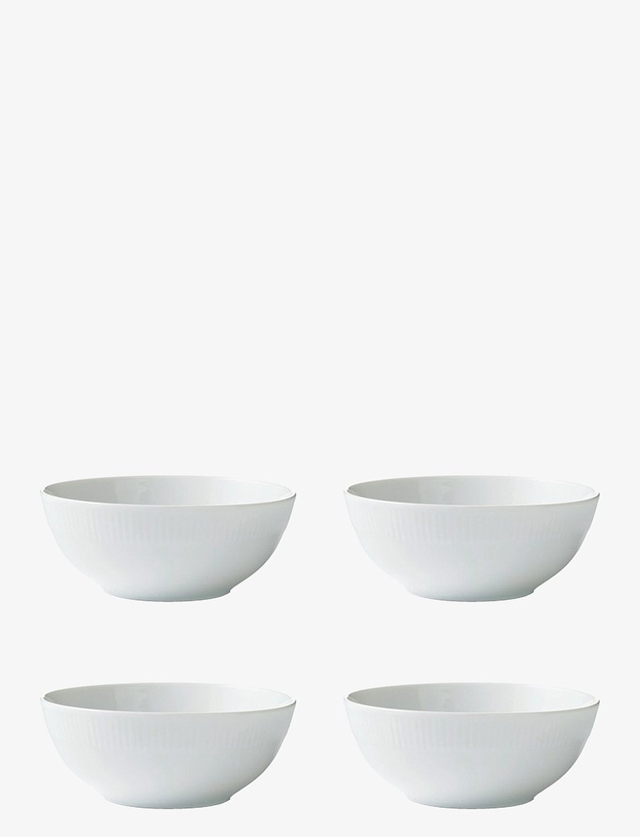 Aida - Relief - skål porcelæn white 4 stk 14 cm gaveæske - servierschalen - white - 1