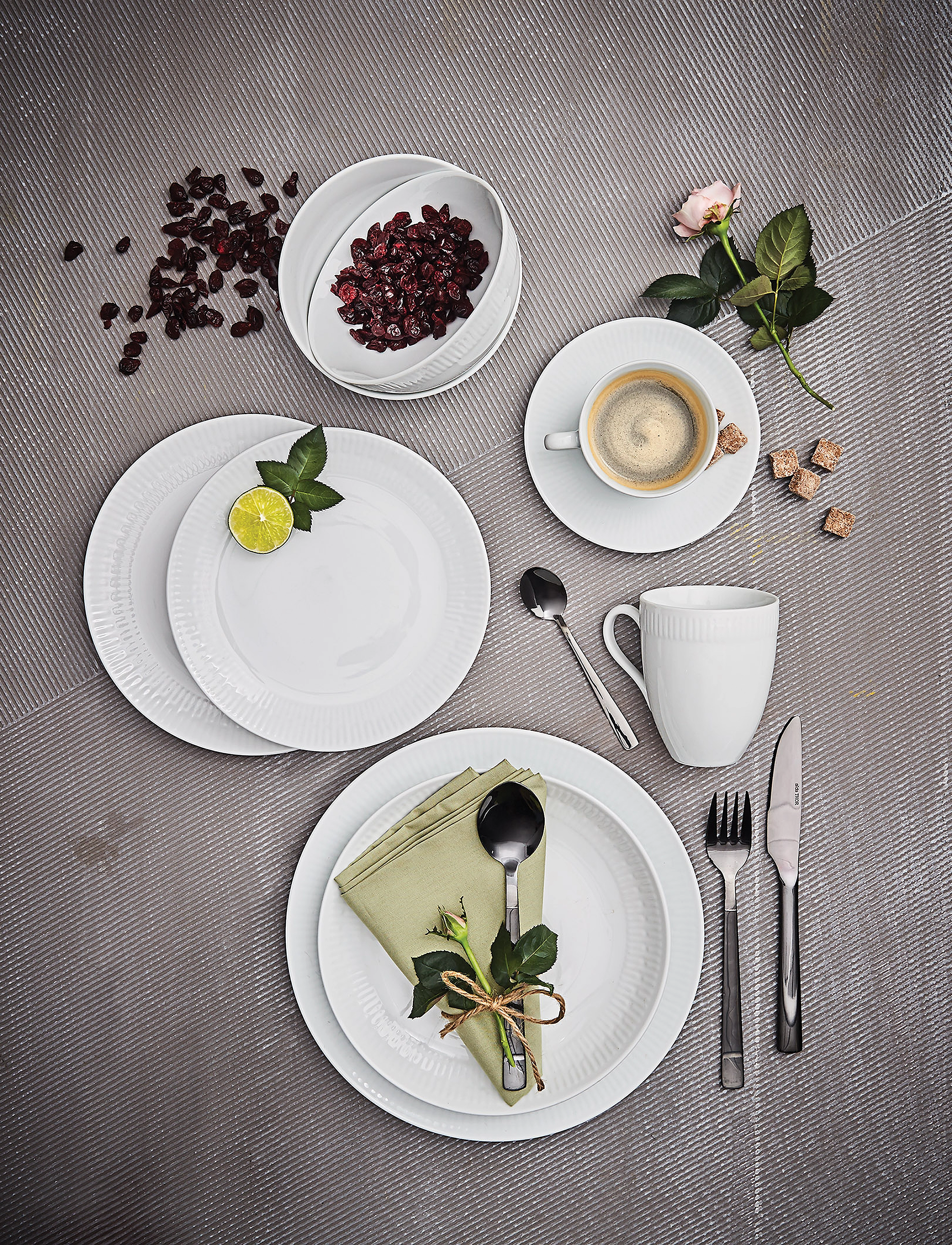 Aida - Relief - skål porcelæn white 4 stk 14 cm gaveæske - servierschalen - white - 2
