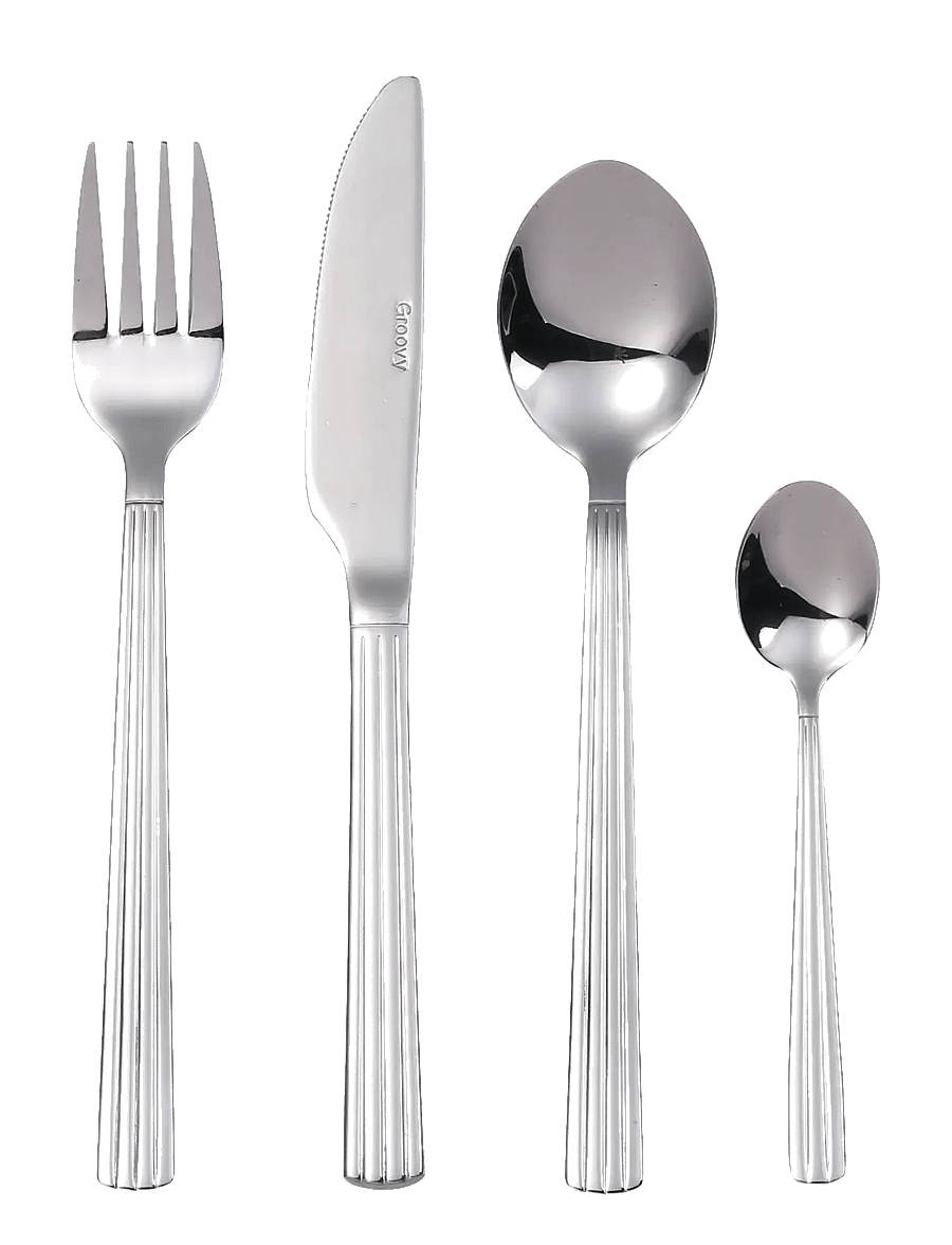 Aida - Groovy - cutlery 48 pcs set - bestecksets - mirror polish - 1
