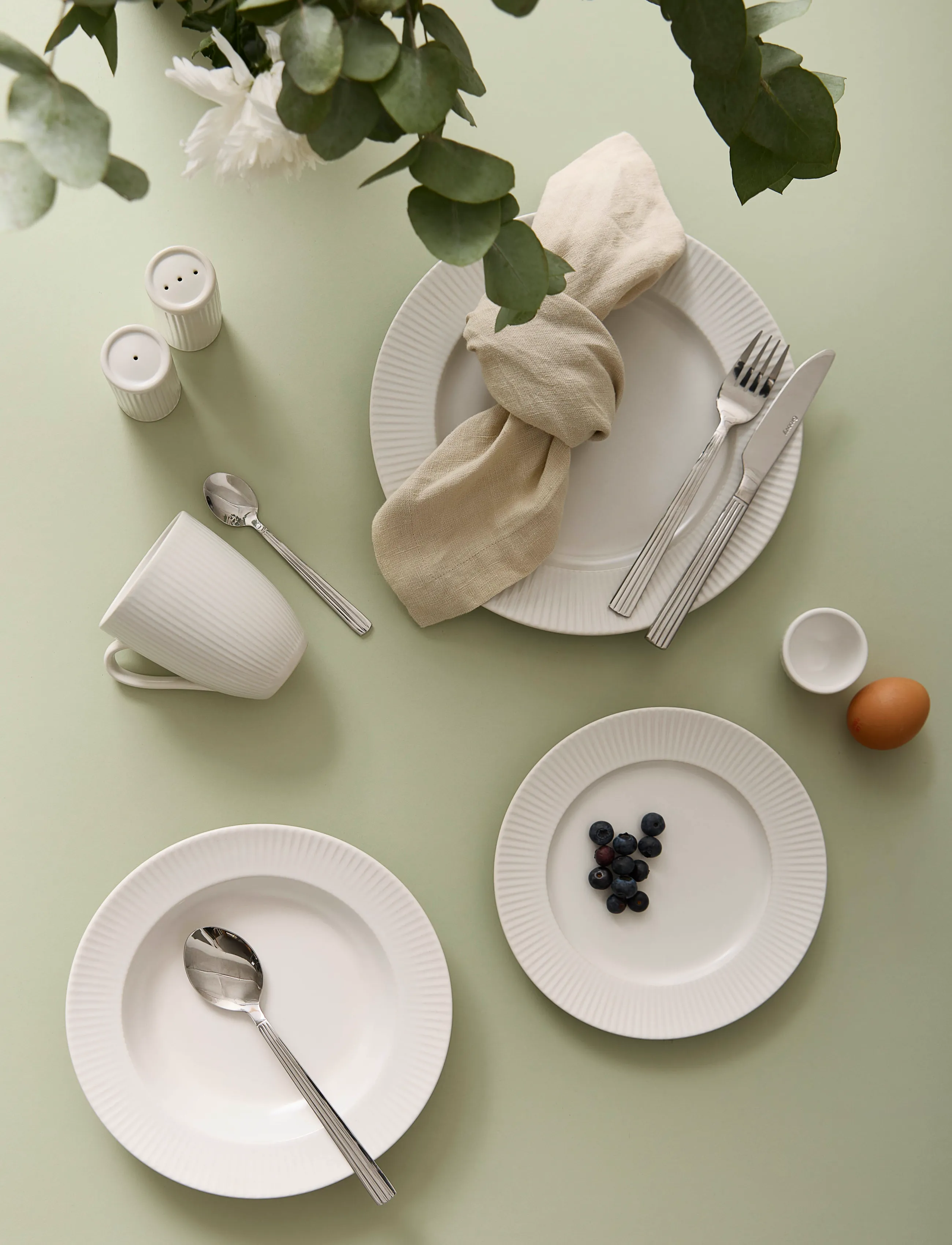 Aida Groovy - Cutlery 48 Pcs Set, One Size, Silver, Bestik > Bestiksæt, Unisex
