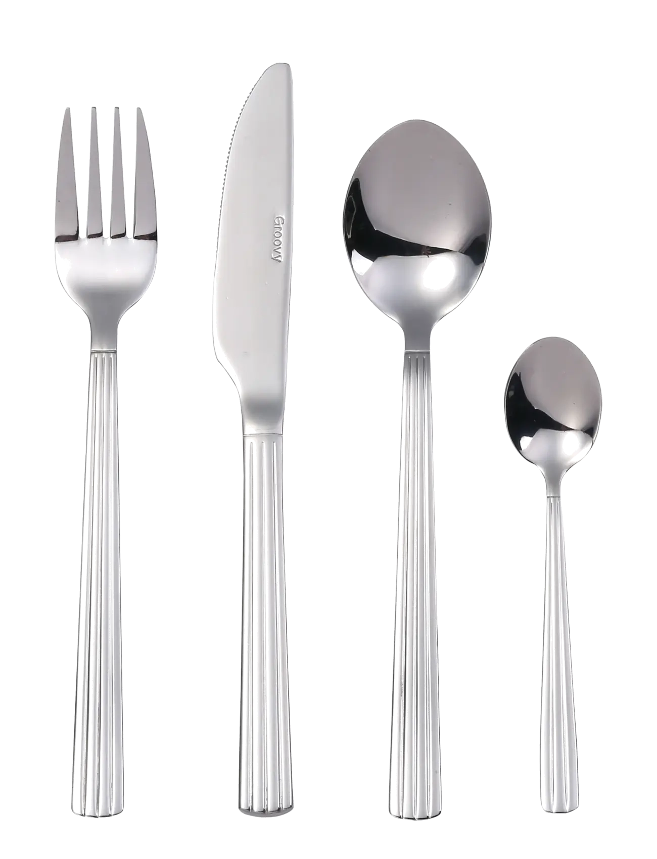 Aida Groovy - cutlery mirror polish - View all - MIRROR POLISH / silver