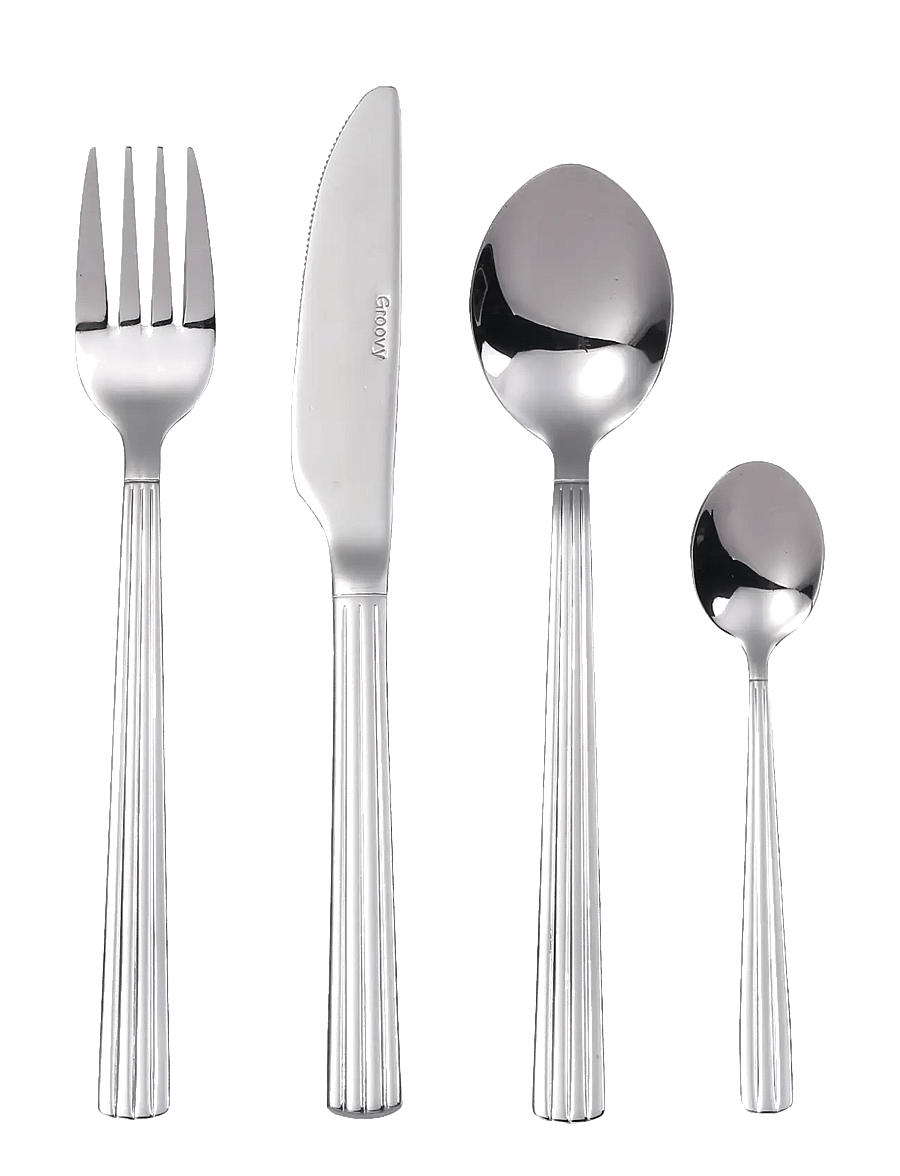 Aida - Groovy - cutlery mirror polish - bestecksets - mirror polish - 1