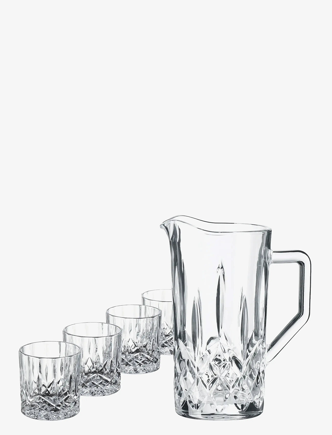 Aida - harvey 5 dele glassæt 1 x kande 1,0 L + 4 x whiskyglas - vattenkaraffer - glas - 1