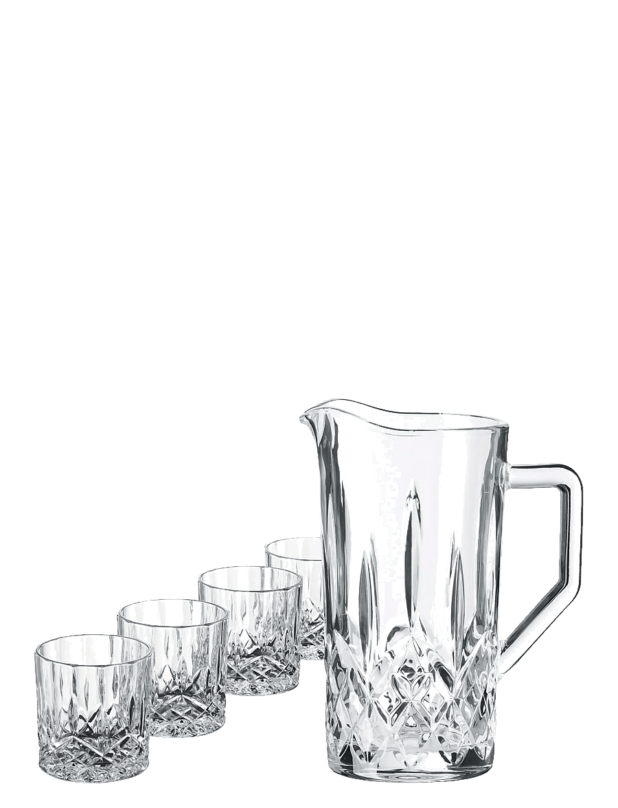Aida - harvey 5 dele glassæt 1 x kande 1,0 L + 4 x whiskyglas - wasserkaraffen - glas - 1