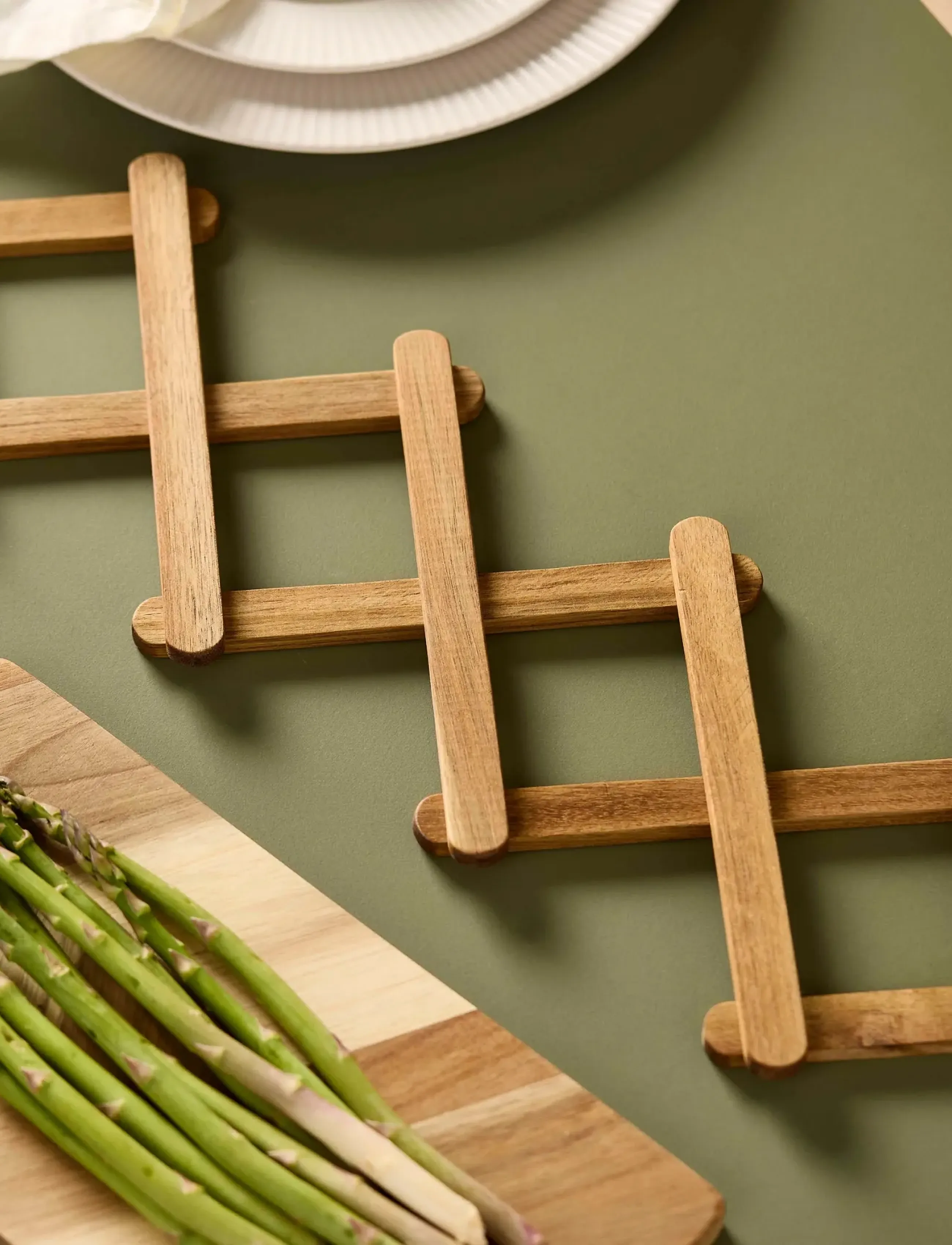 Aida - Fold ud bordskåner | udfoldet 60 cm - natural - 5